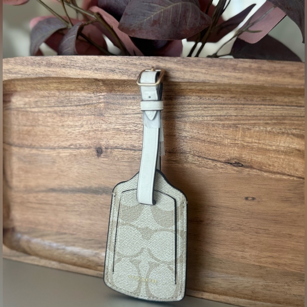 Coach Tan Luggage Tag